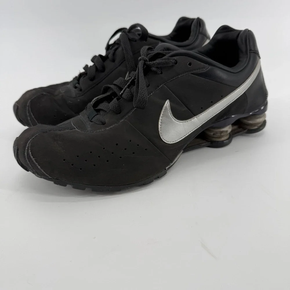 Nike Shox NZ Black Metallic Silver 34390-003 Mens Size 9 Vintage‎ 2009 Y2K
